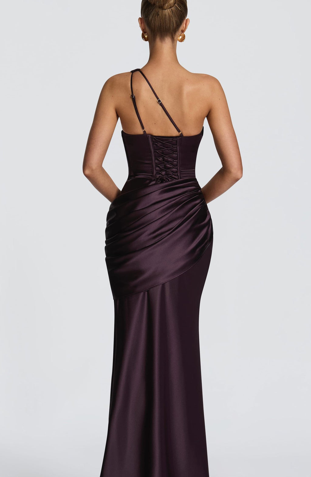 Robe Longue VIOLETTA – Robe Drapée Asymétrique