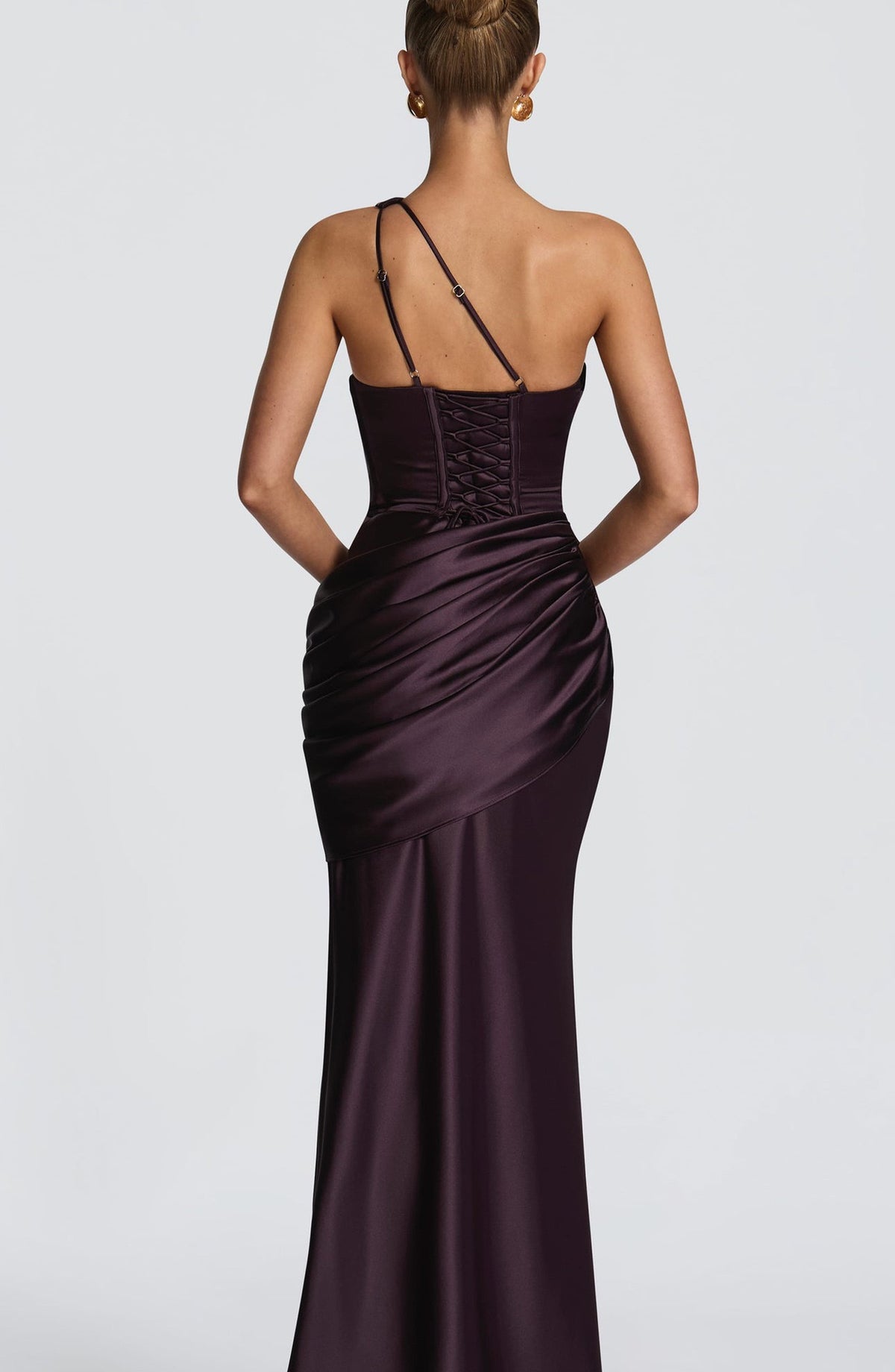 Robe Longue VIOLETTA – Robe Drapée Asymétrique