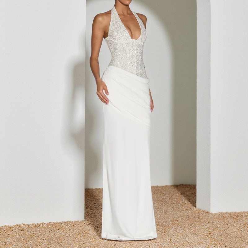 Robe Scarlett – Robe Longue Corset & Drapée