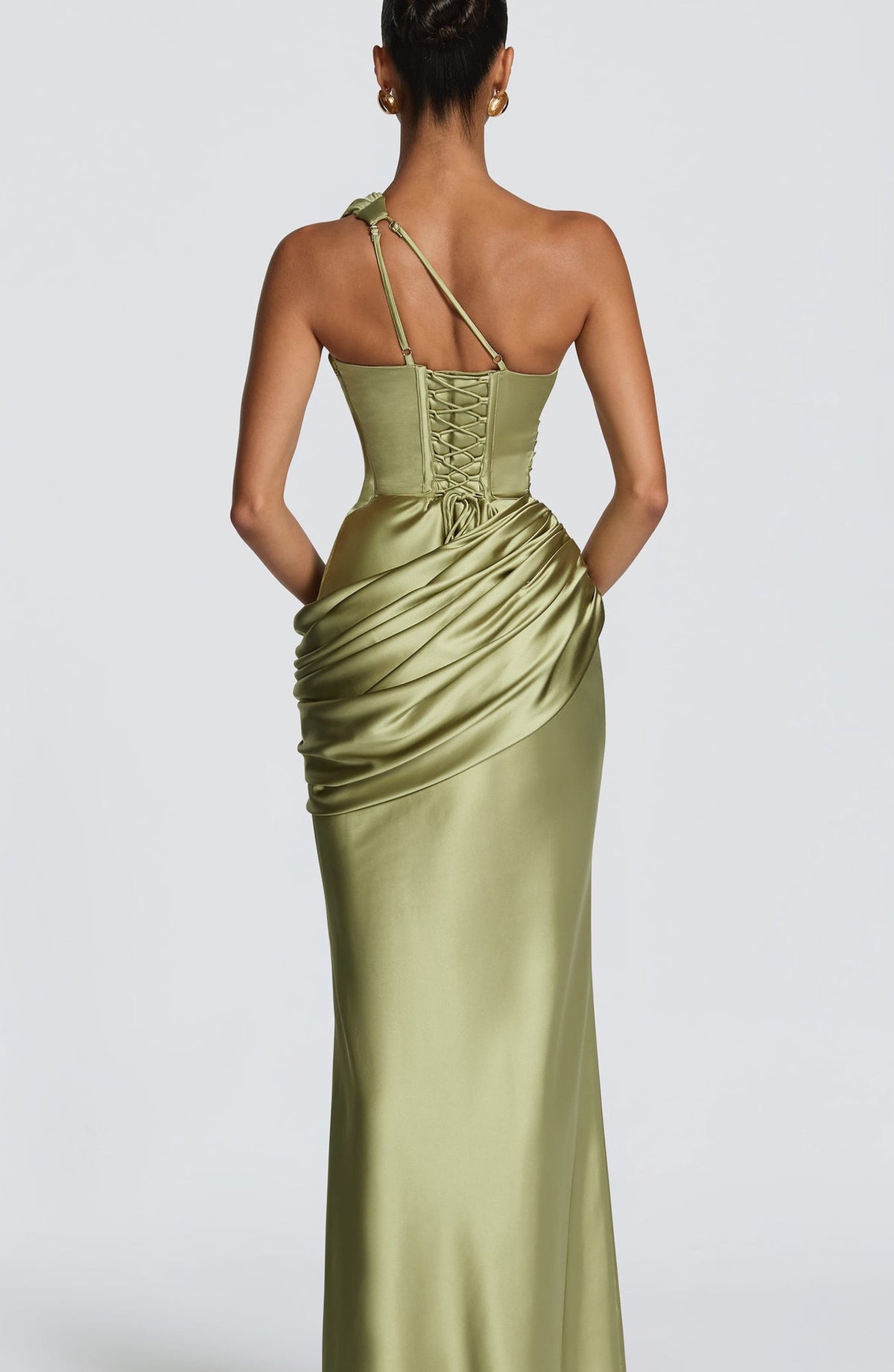 Robe Longue VIOLETTA – Robe Drapée Asymétrique
