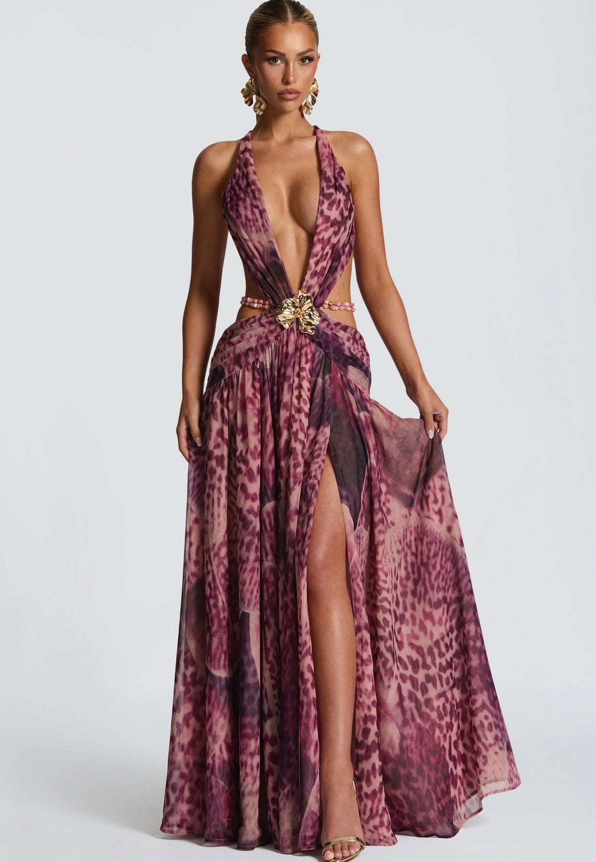Robe Dolce – Robe Longue Léopard Chic & Glamour