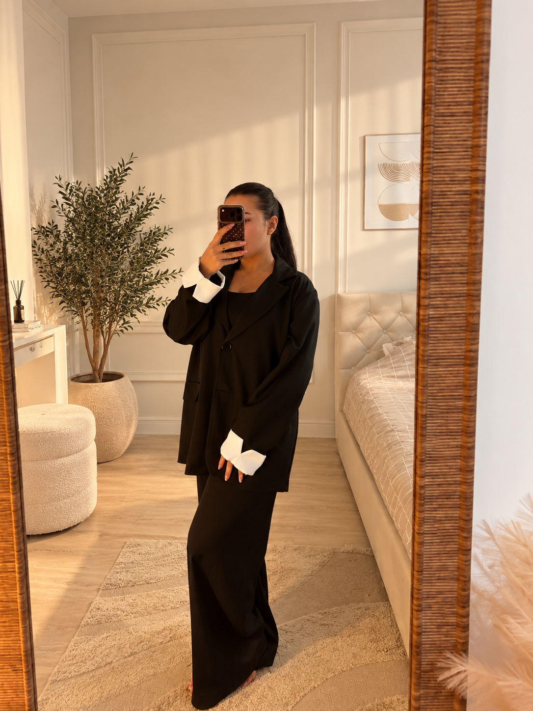 Ensemble tailleur chic oversize  – Blazer & pantalon fluide