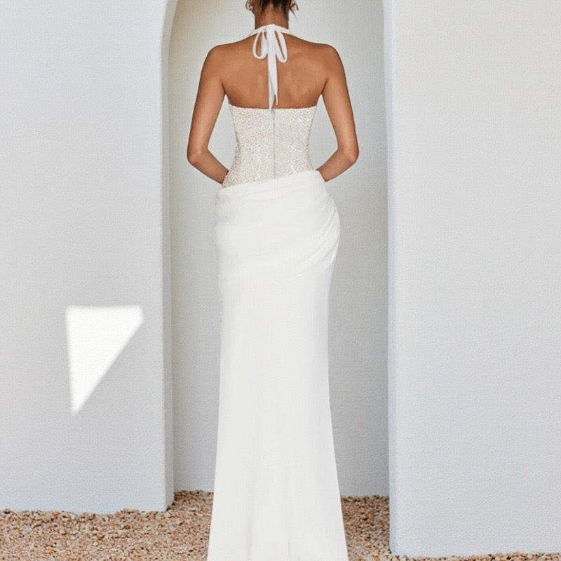 Robe Scarlett – Robe Longue Corset & Drapée