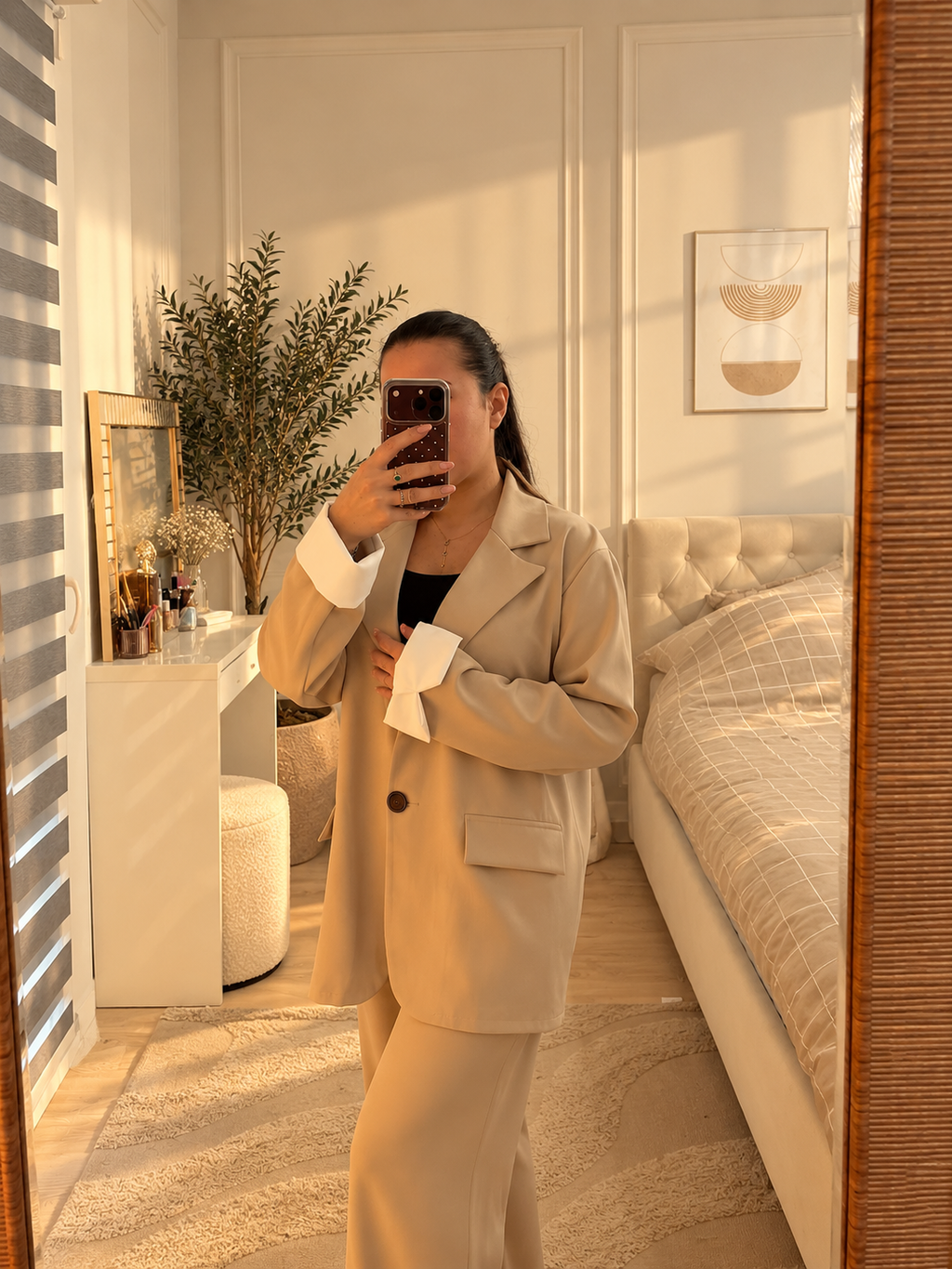 Ensemble tailleur chic oversize  – Blazer & pantalon fluide