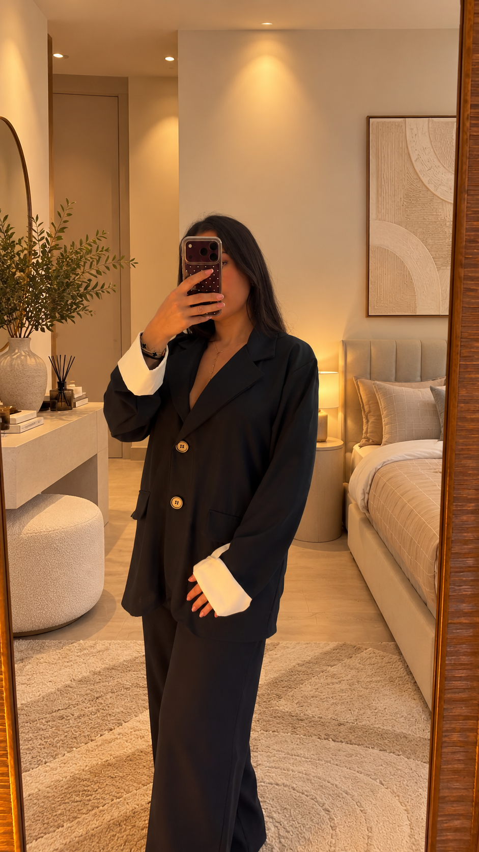 Ensemble tailleur chic oversize  – Blazer & pantalon fluide