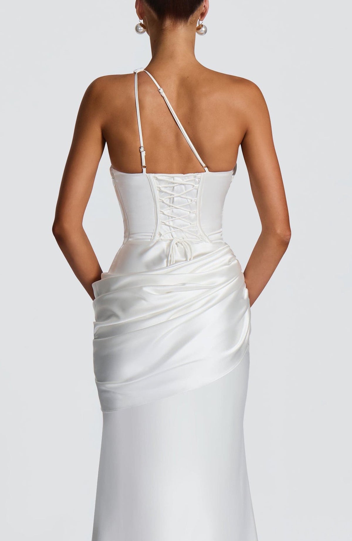 Robe Longue VIOLETTA – Robe Drapée Asymétrique