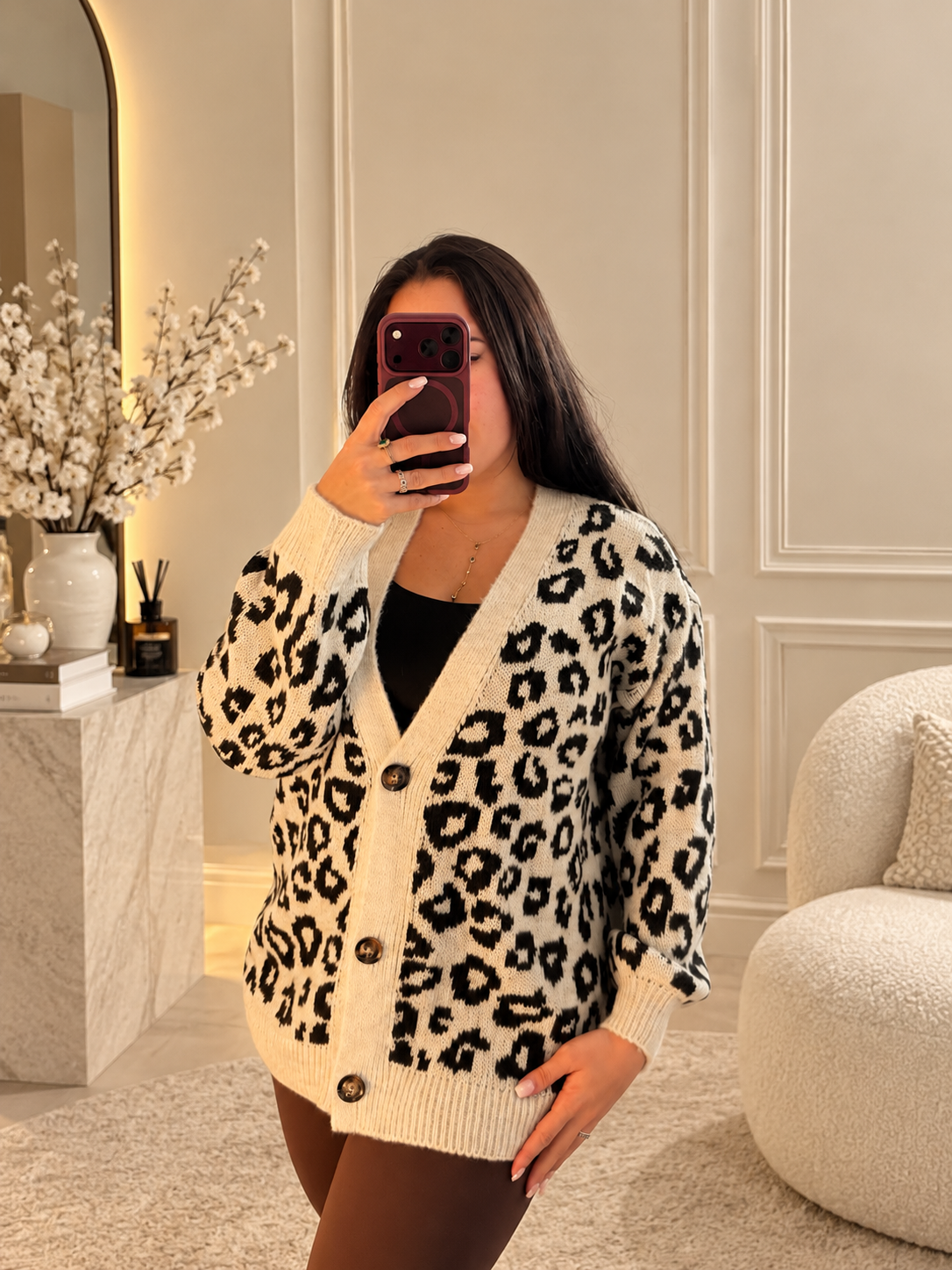 Cardigan SAFARI – Maille Léopard