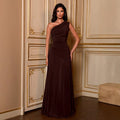 Robe Longue CARO – Robe Asymétrique Drapée