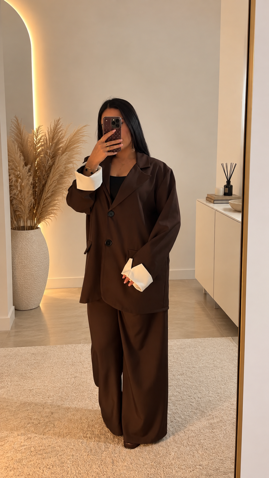 Ensemble tailleur chic oversize  – Blazer & pantalon fluide