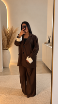 Ensemble tailleur chic oversize  – Blazer & pantalon fluide