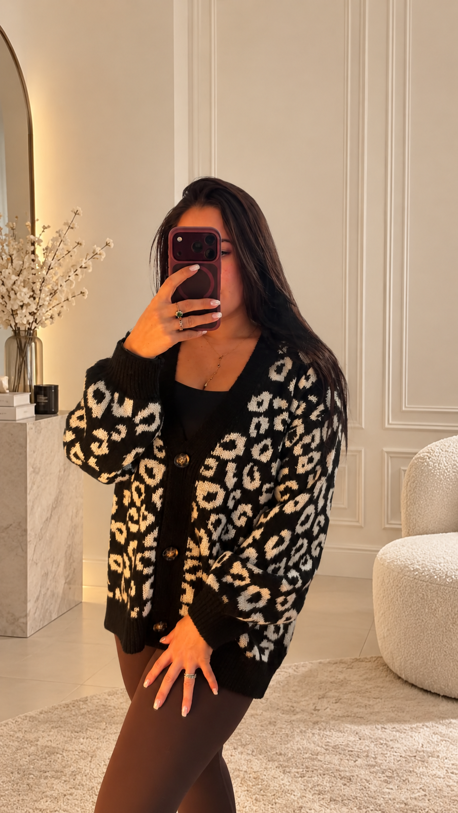 Cardigan SAFARI – Maille Léopard