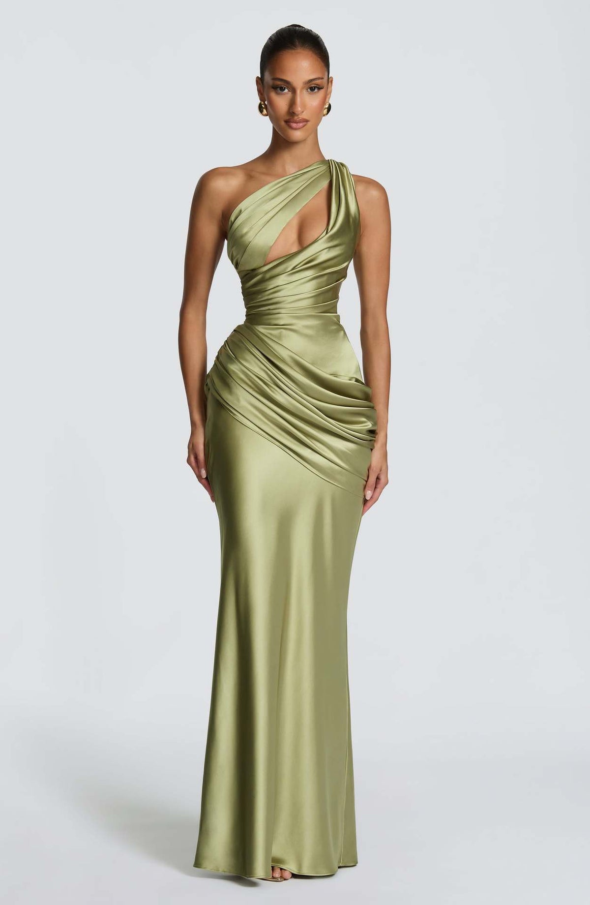 Robe Longue VIOLETTA – Robe Drapée Asymétrique