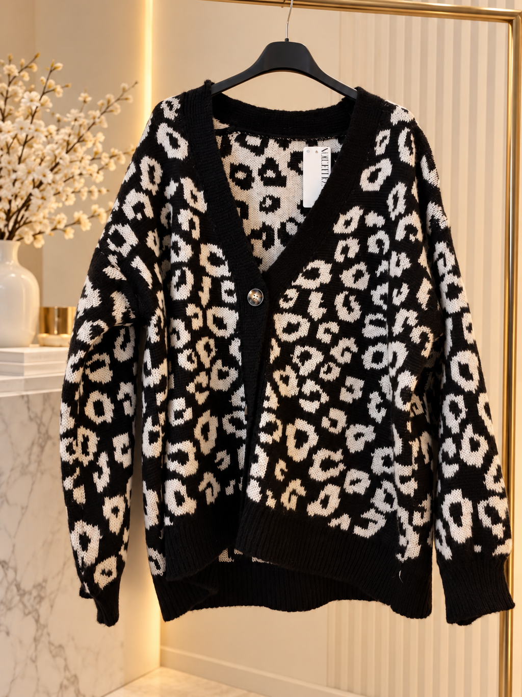 Cardigan SAFARI – Maille Léopard